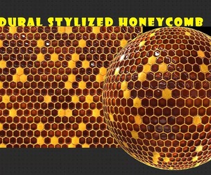 Procedural Stylized Honeycomb