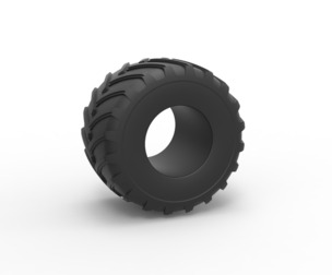 Monster Jam tire 24 Scale 1:25