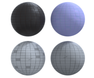Black cracked tiles