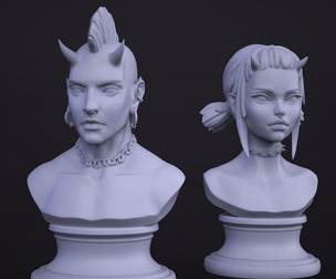 Demon duo busts