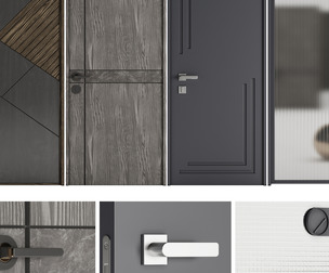 Set Modern Door 01