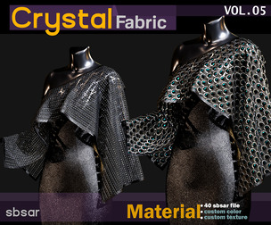 40 Crystal fabric Material -SBSAR -VOL 05