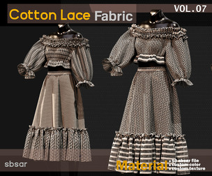 92 Cotton Lace fabric Material -SBSAR -VOL 07