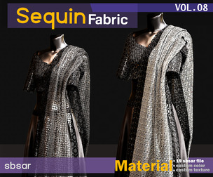 Sequin fabric Material -SBSAR -VOL 08