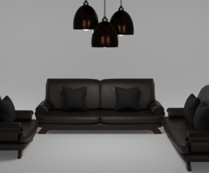 Furniture set Sofa and lights