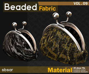 30 Beaded fabric Material -SBSAR -VOL 09