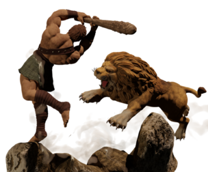 Hercules vs. Nemean Lion