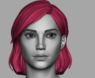 Female head | Girl portrait | Highpoly models |