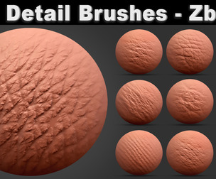 Human Skin Detail Brushes - Zbrush