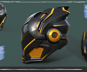 Helmet Biker Game Asset