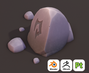 How to Create Stylized Rune Rock for Games