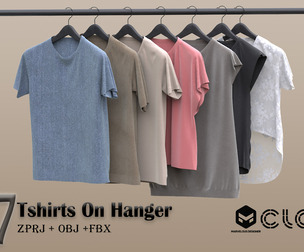 7 Tshirts On Hanger