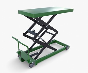 Animated Scissor Lift Table Green