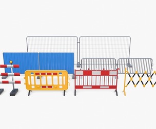 Construction site barrier pack V1