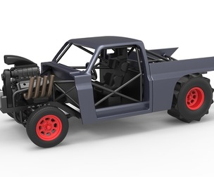 Dirt Dragster truck Scale 1:25