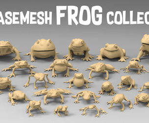 25 Basemesh frog collection
