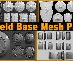 60+ Shield Base Mesh Pack