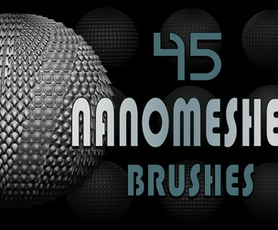 Zbrush - 45 Scale Nanomesh + Meshes