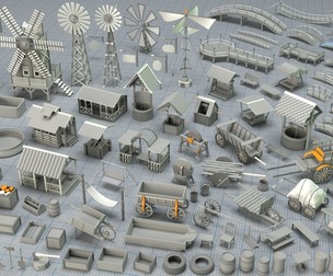 Environment Props - Collection 1 - 122 pieces