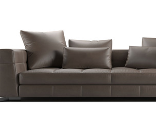 Minotti blazer leather sofa