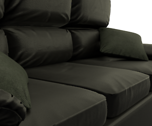 Game Ready Leather Couch