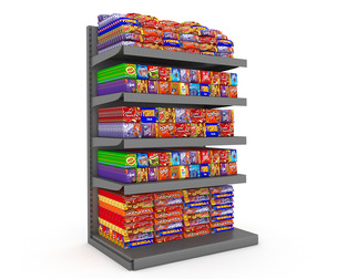 3D chocolate store 02 model Low-poly 3D model