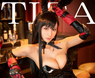 Final Fantasy FF Tifa bartender bunny cosplay HaneAme