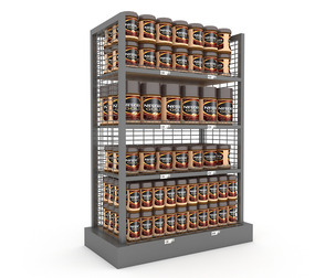 3D The coffee store Low-poly 3D model
