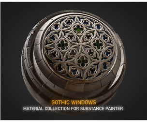 Gothic Windows Material Collection VOL1