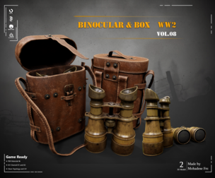 Military Binoculars ww2 - VOL08 (Game Ready)