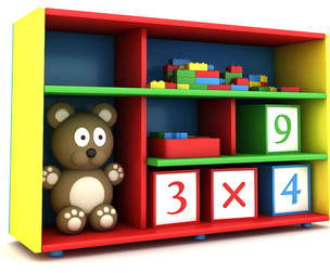 Child Room Closet Low-poly 3D model