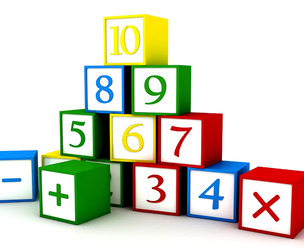 Kindergarten Figures Low-poly 3D model