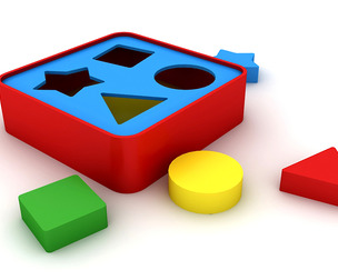 Kindergarten Door Low-poly 3D model