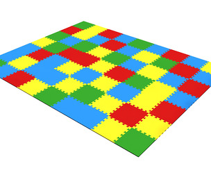 Kindergarten floor Low-poly 3D model