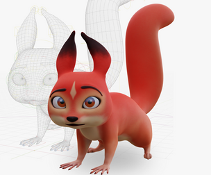 Cartoon squirrel