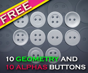 Button IMM Brush and Geometries {Free}