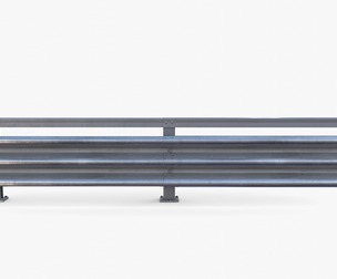 Tileable single sided traffic barrier guardrail V1