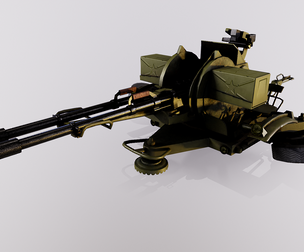 23-mm twin anti-aircraft gun ZU-23 1960