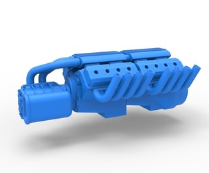 Engine 2 V8 Version 2 Scale 1:25