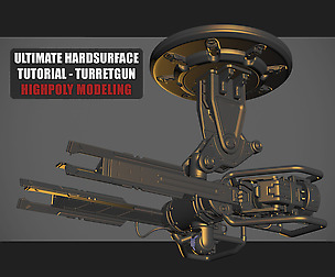 UHT - Turretgun - Highpoly Modeling