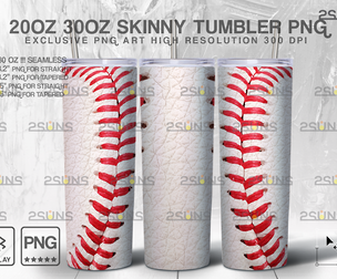 20oz Baseball MOM Skinny Tumbler