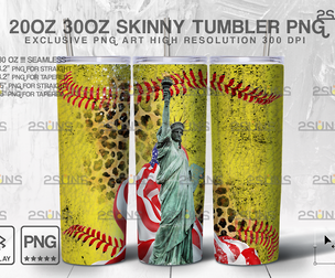 20oz Dirty Softball MOM Skinny Tumbler