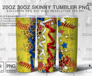 20oz Dirty Softball MOM Skinny Tumbler