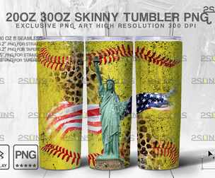 20oz Dirty Softball MOM Skinny Tumbler