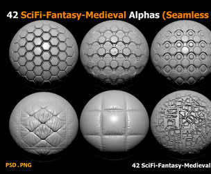 42 SciFi-Fantasy-Medieval Alphas
