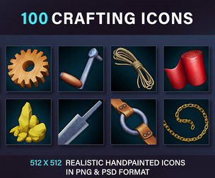 Crafting Material And Component Icons