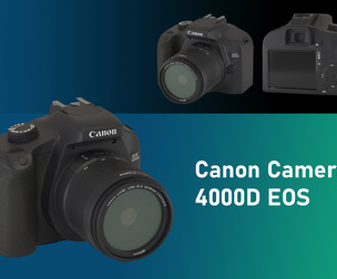 Camera Canon 4000D 3D model