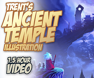 Photobashing tutorial - Ancient Temple