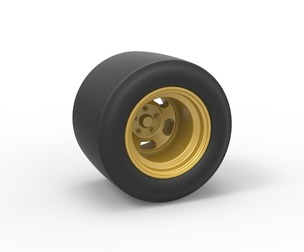 Wheel from Modified stock car Version 2 Scale 1:25