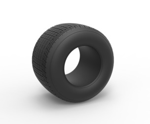 Dirt Sprint racing tire 23 Scale 1:25